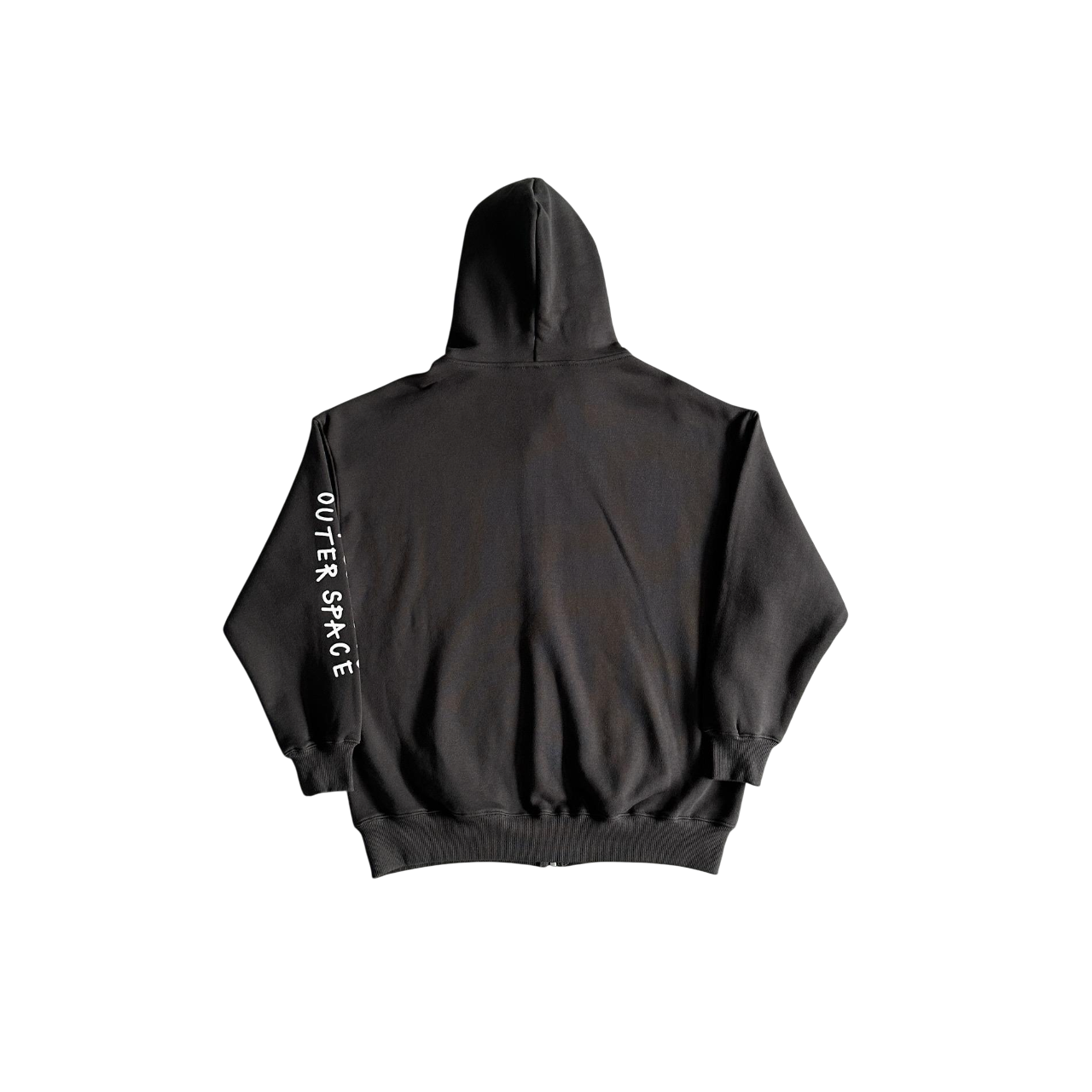 Broken Planet Going To Outer Space Zip Hoodie - (BLACK)