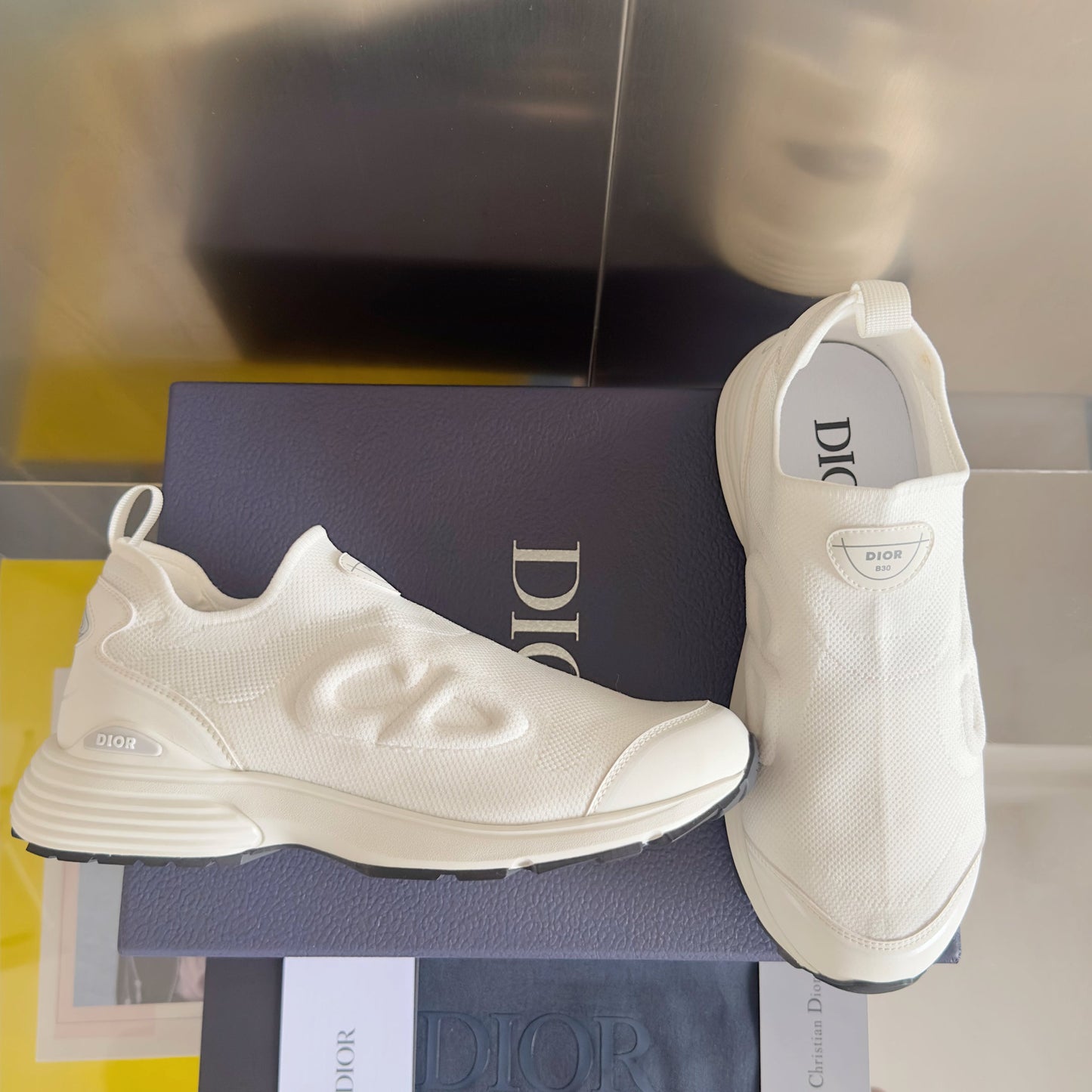 Dior B30 Slip-On White