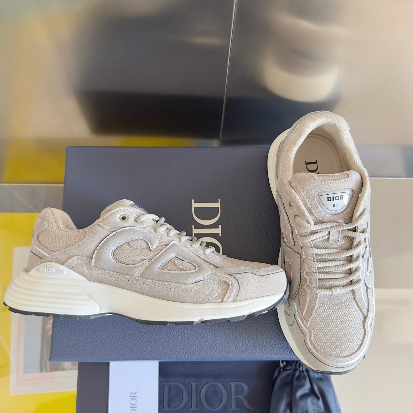 Dior B30 Beige Suede