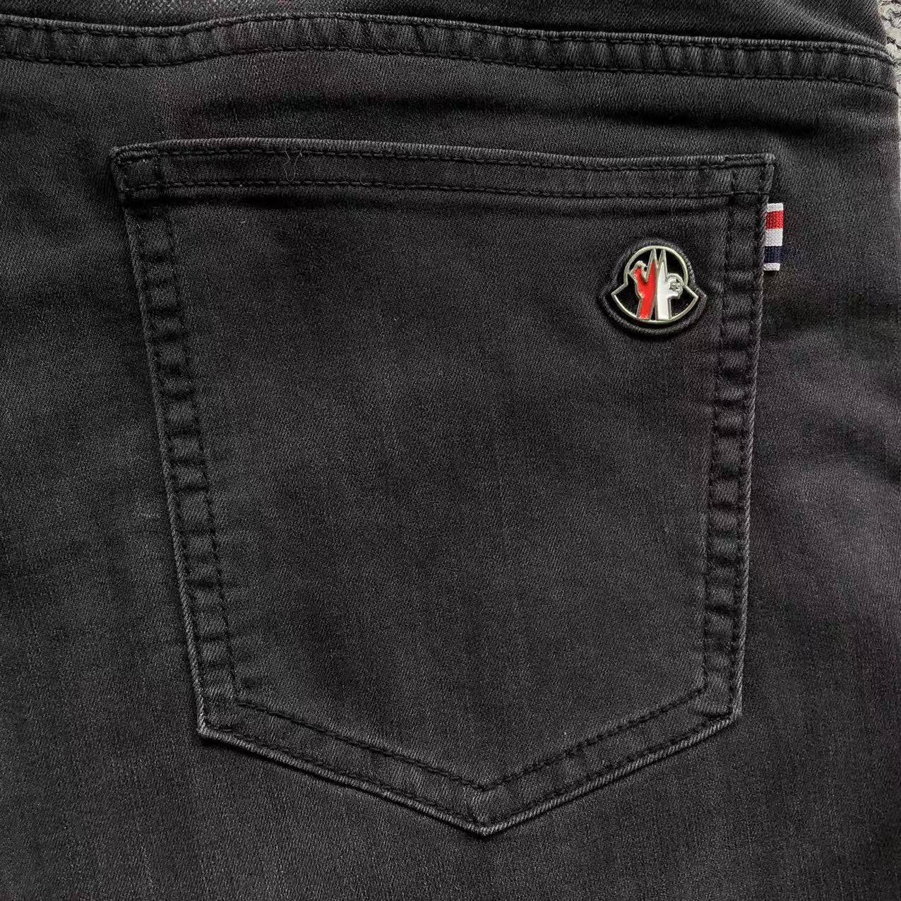 Moncler French Denim Jeans - (BLACK)