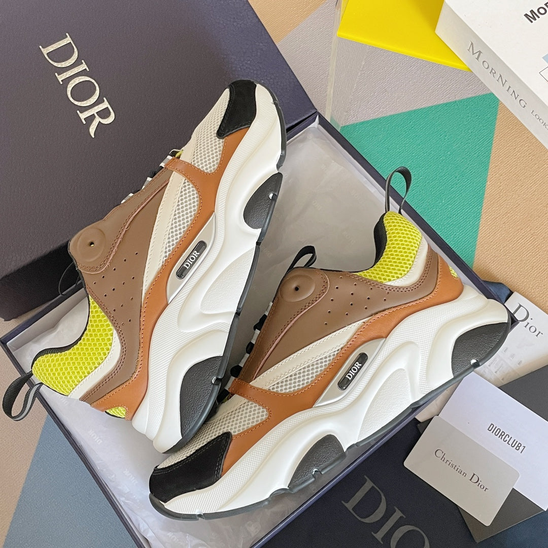 Dior B22 Brown/Neon/White