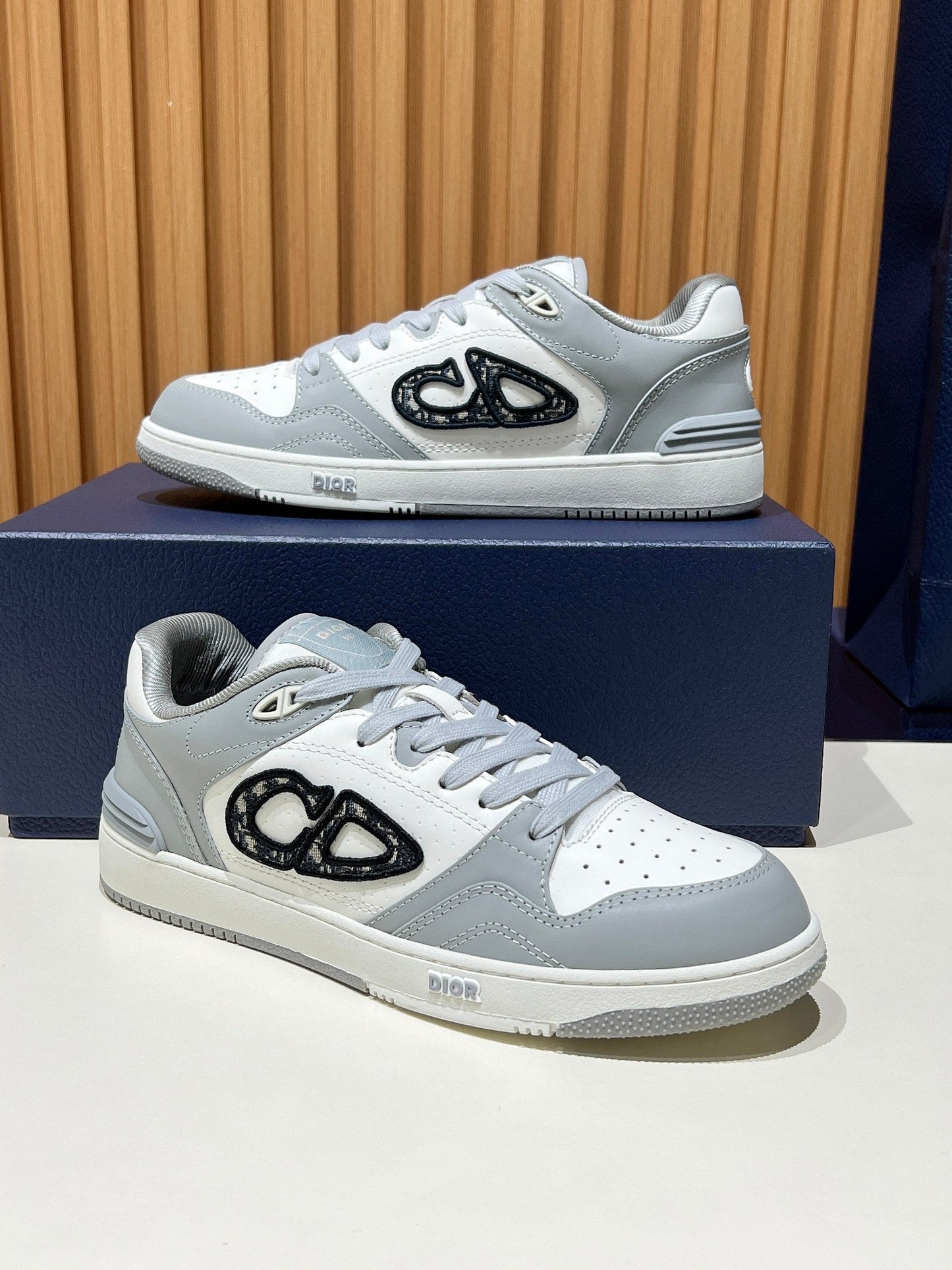 Dior B57 Low Grey/White