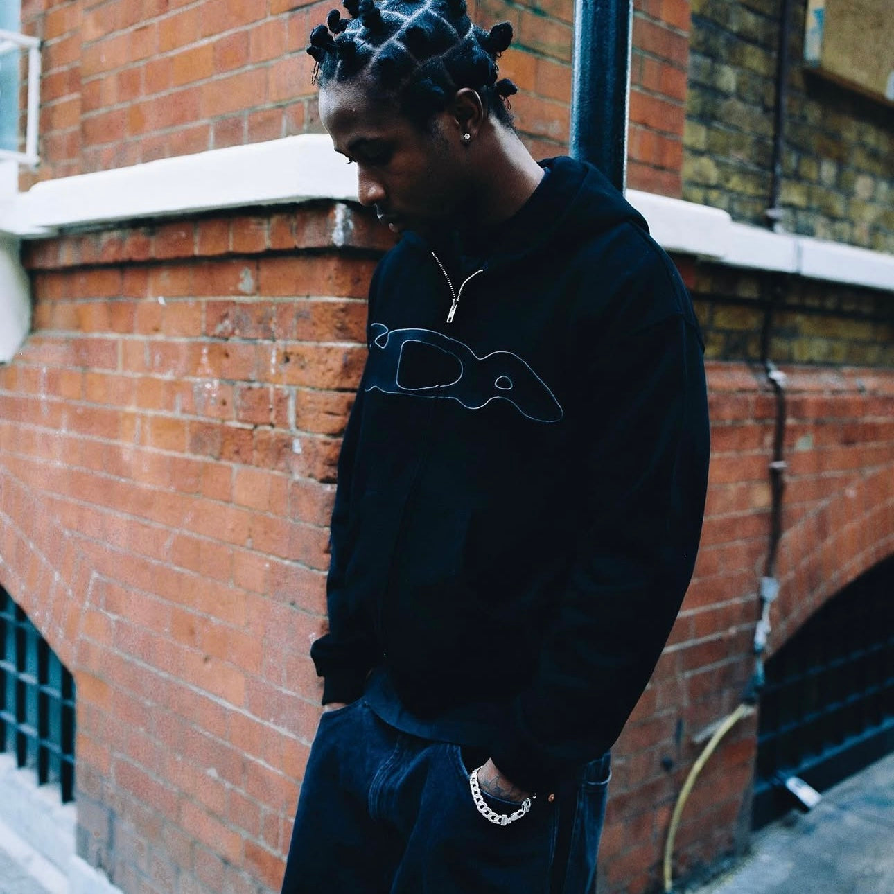 IDA Valentine Zip Hoodie - (BLACK)
