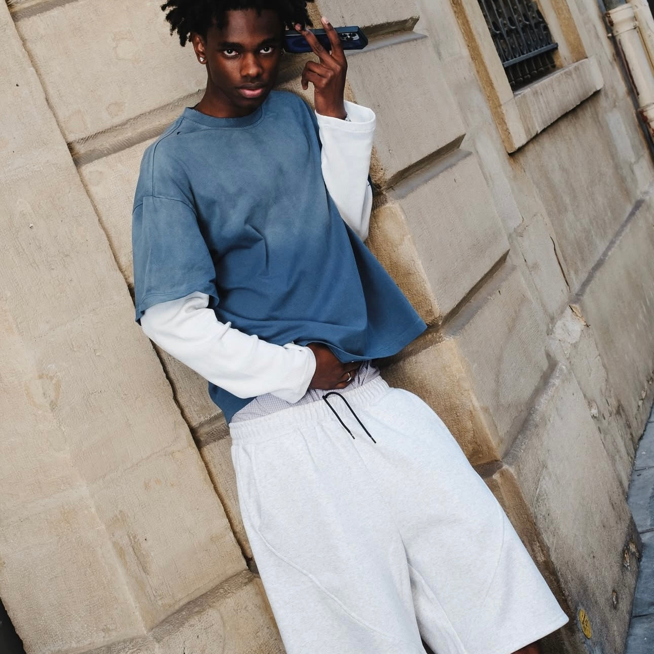 Mertra Basic Shorts - (LIGHT GREY)