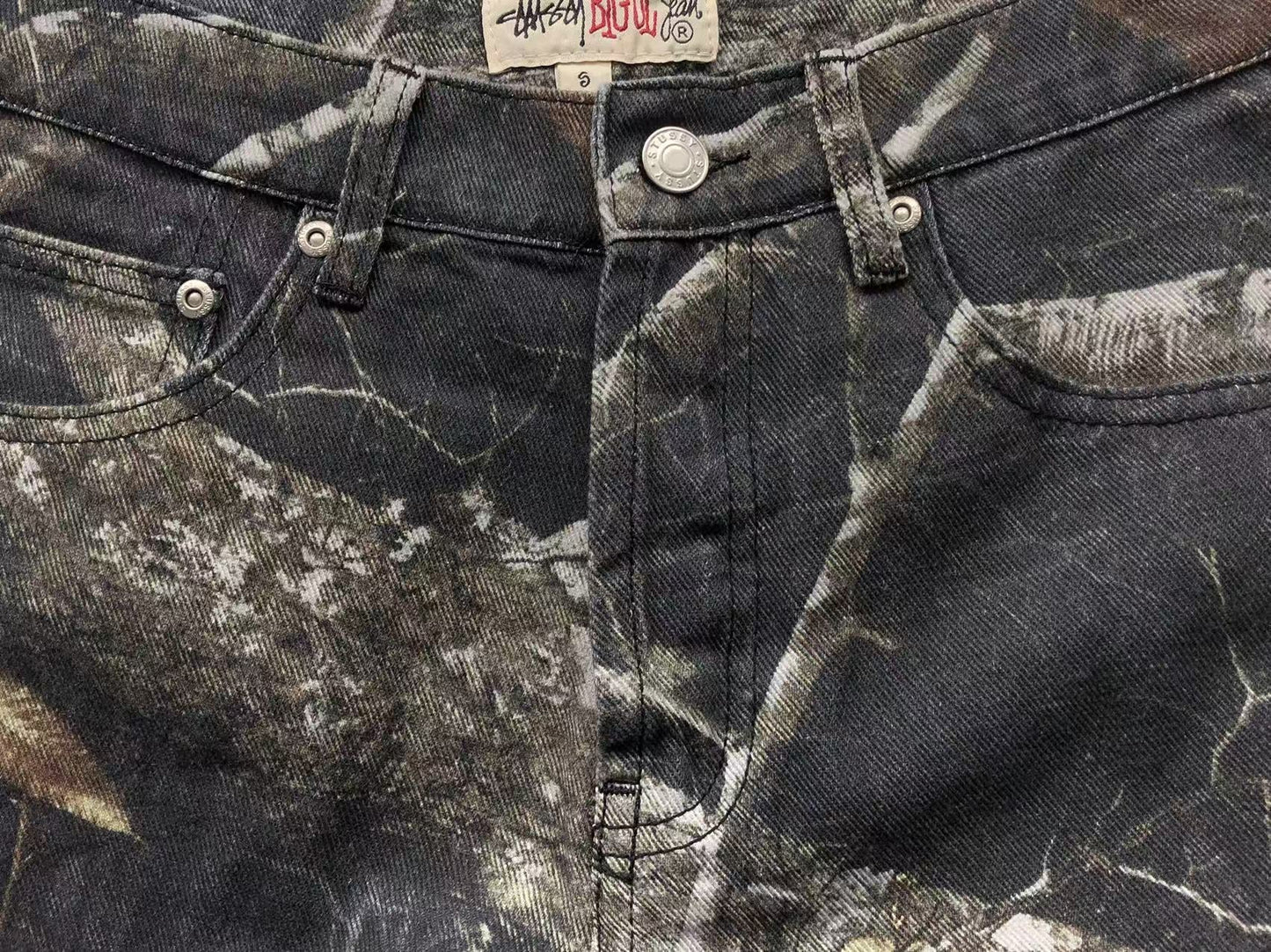 Stussy Big Ol' Leaf Jeans - (BLACK)