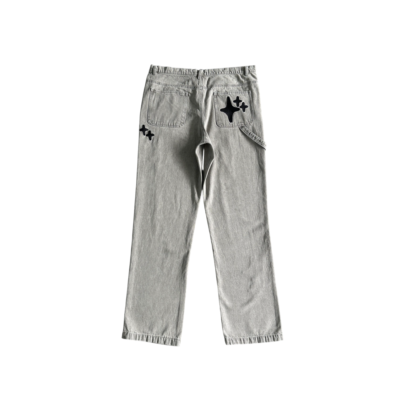 Broken Planet Stars Jeans - (GREY/BLACK)