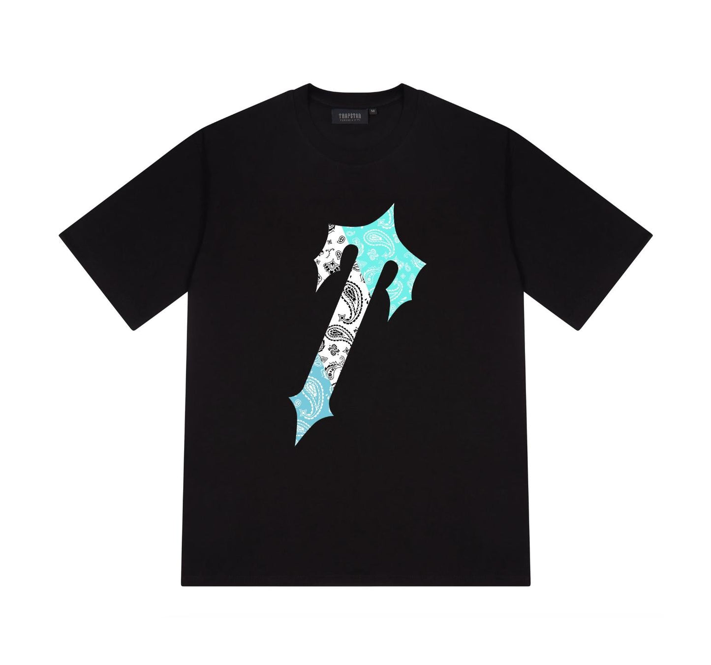 Trapstar Irongate Palsey Tee - (BLACK/TEAL)
