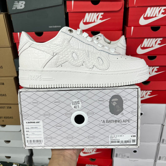 A Bathing Ape Bapesta OVO - (WHITE)