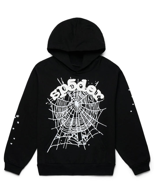 Sp5der OG Web Hoodie - (BLACK)