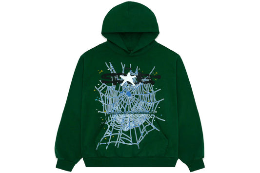 Sp5der SP5 Hoodie - (GREEN)