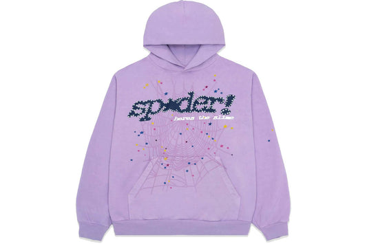 Sp5der Acai Hoodie - (PURPLE)