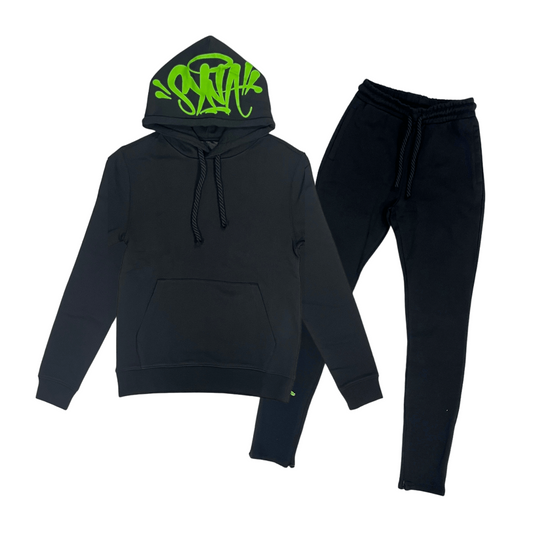 Syna World Tracksuit - (BLACK/GREEN) EXCLUSIVITY 21DRIPZZ