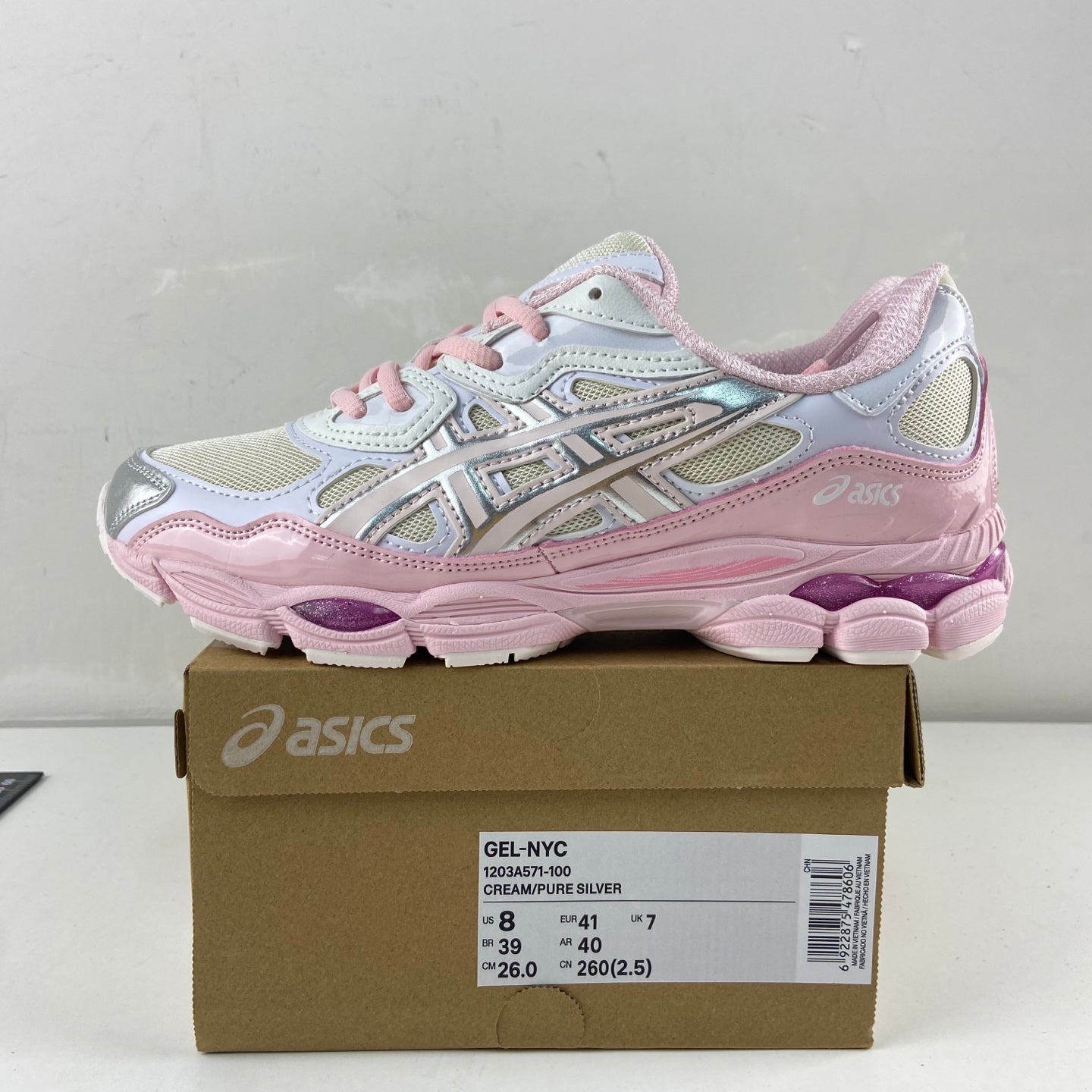 ASICS x Kicki Yang Zhang Gel-NYC Pink Cream Pure Silver
