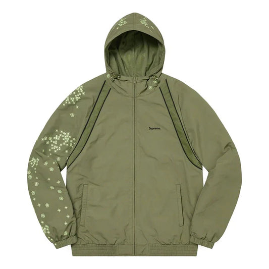 Supreme AOI Glow-In-The-Dark Shell Suit Jacket Khaki