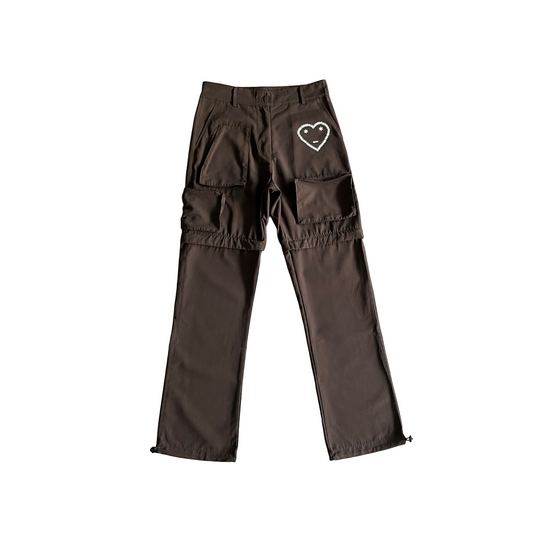 Carsicko Cargo Pants/Shorts Convertible - (BROWN)