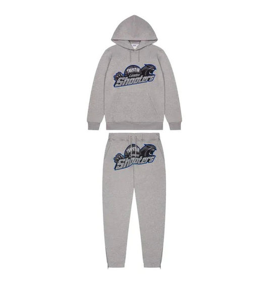 Trapstar Shooters Hoodie Tracksuit - (GREY ICE FLAVOURS)