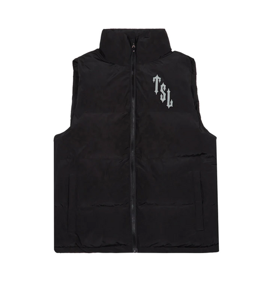 Trapstar Shooters Gilet - (BLACK/REFLECTIVE)