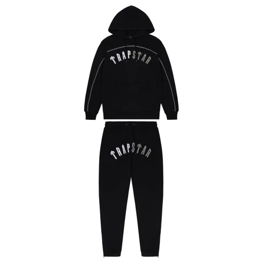 Trapstar Irongate Arch Tracksuit - (BLACK MONOCHROME EDITION)