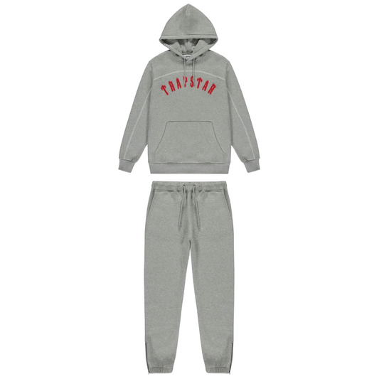 Trapstar Irongate Arch Tracksuit - (GREY/RED)