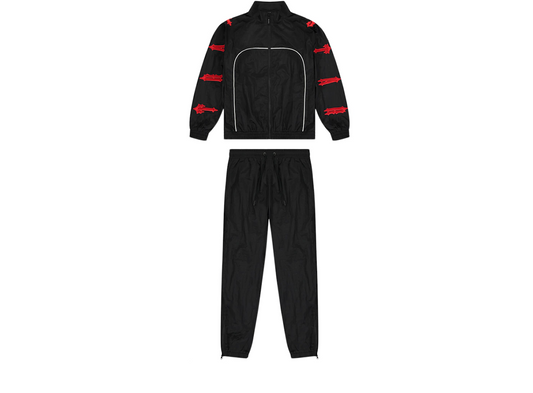 Trapstar Irongate T Shell Suit 2.0 - (BLACK/RED)