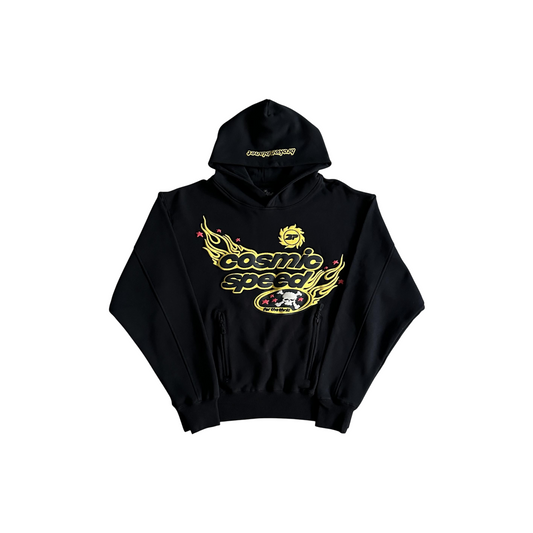 Broken Planet Cosmic Speed Hoodie - (BLACK/YELLOW)