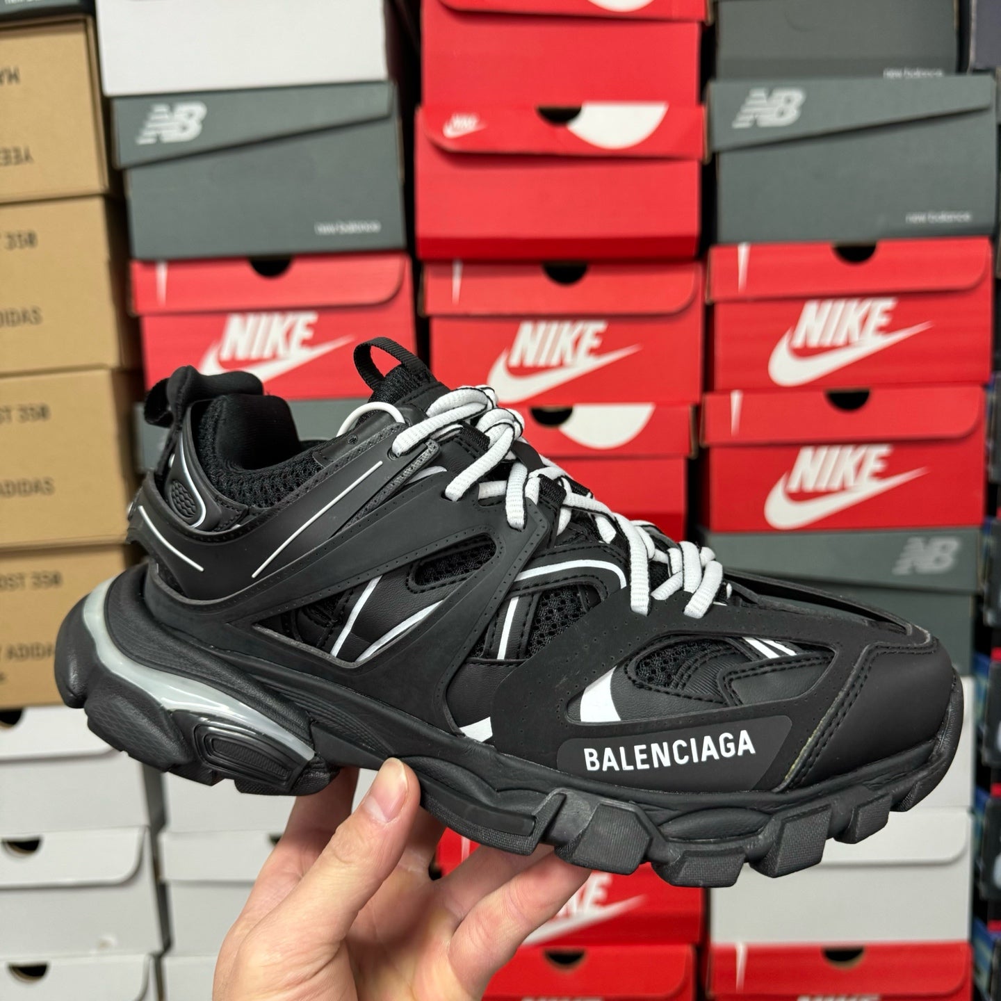 Balenciaga Track Led 3.0 - (BLACK/WHITE)