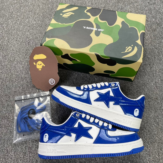 A Bathing Ape Bapesta - (NAVY/WHITE)