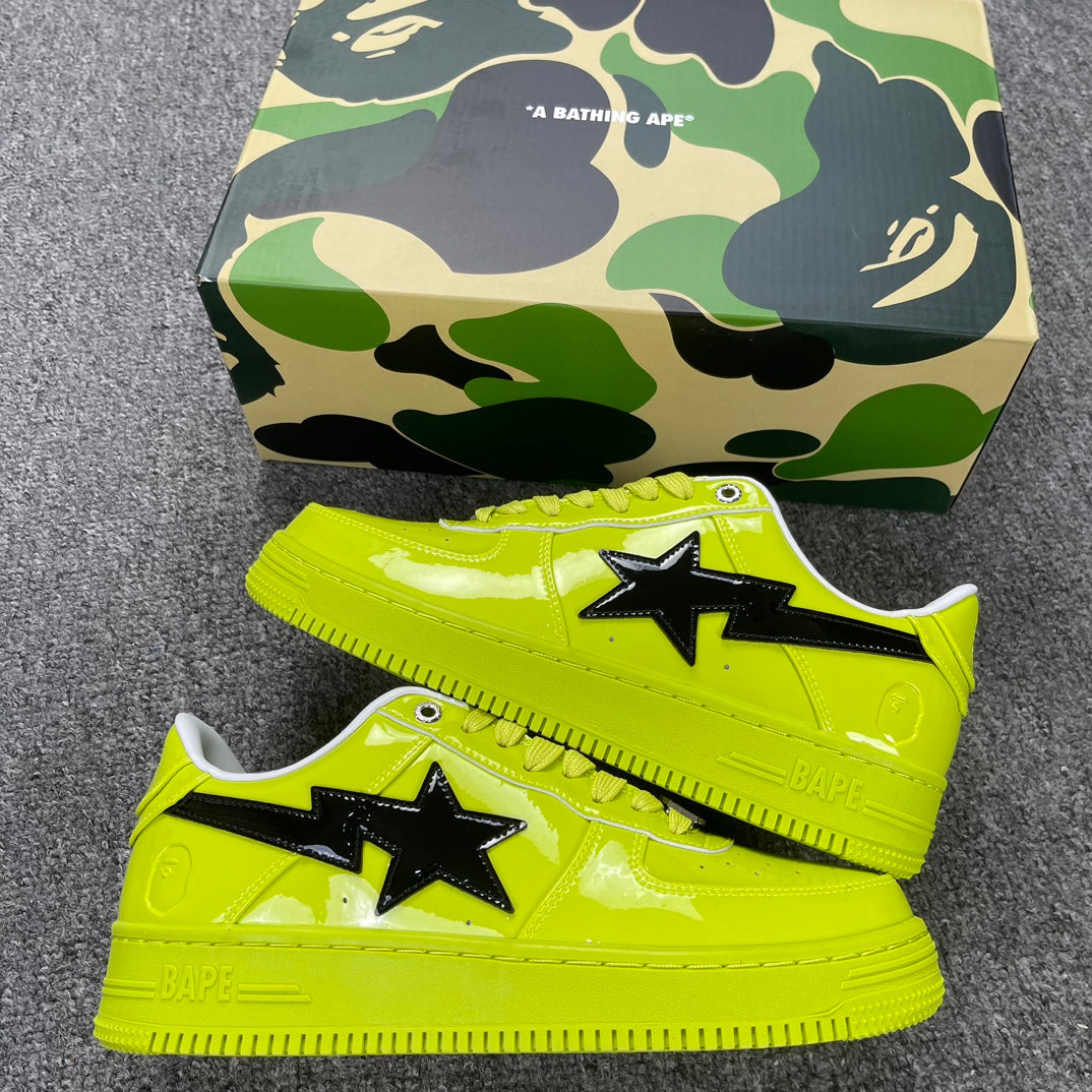 A Bathing Ape Bapesta - (LEMON GREEN)