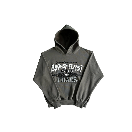 Broken Planet Chaos Hoodie - (GREY)