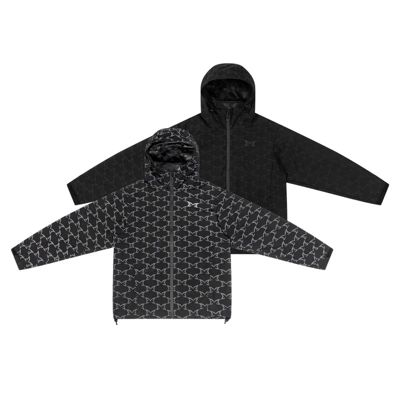 MERTRA Reflective Monogram Jacket Black