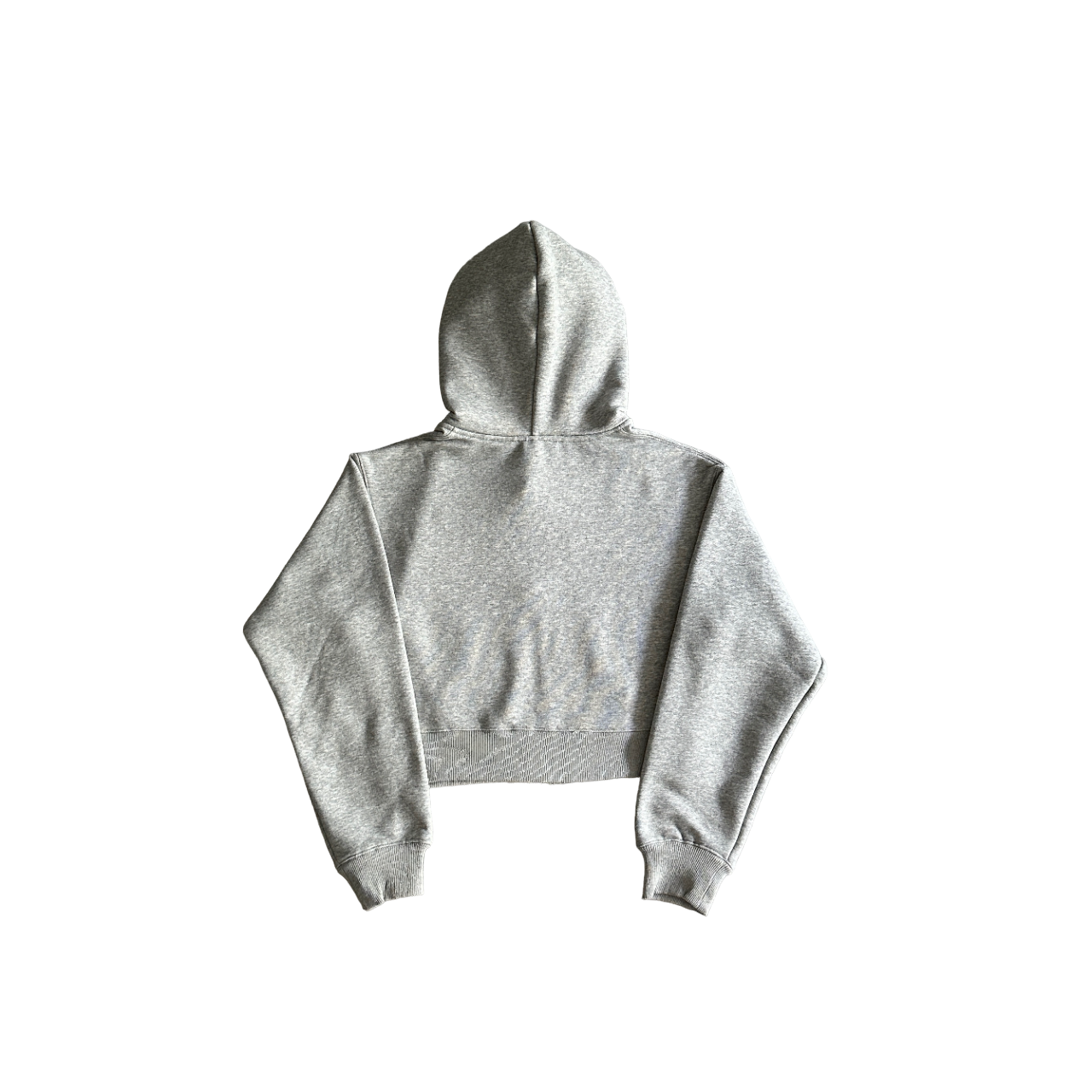 Broken Planet Basic Cropped Zip Hoodie - (GREY)