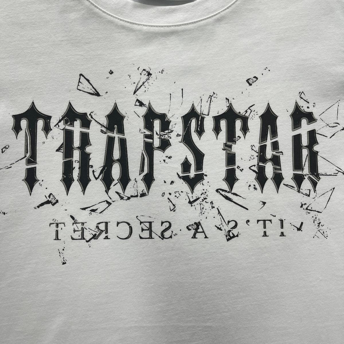 Trapstar Decoded Shattered Glass Tee - (WHITE)