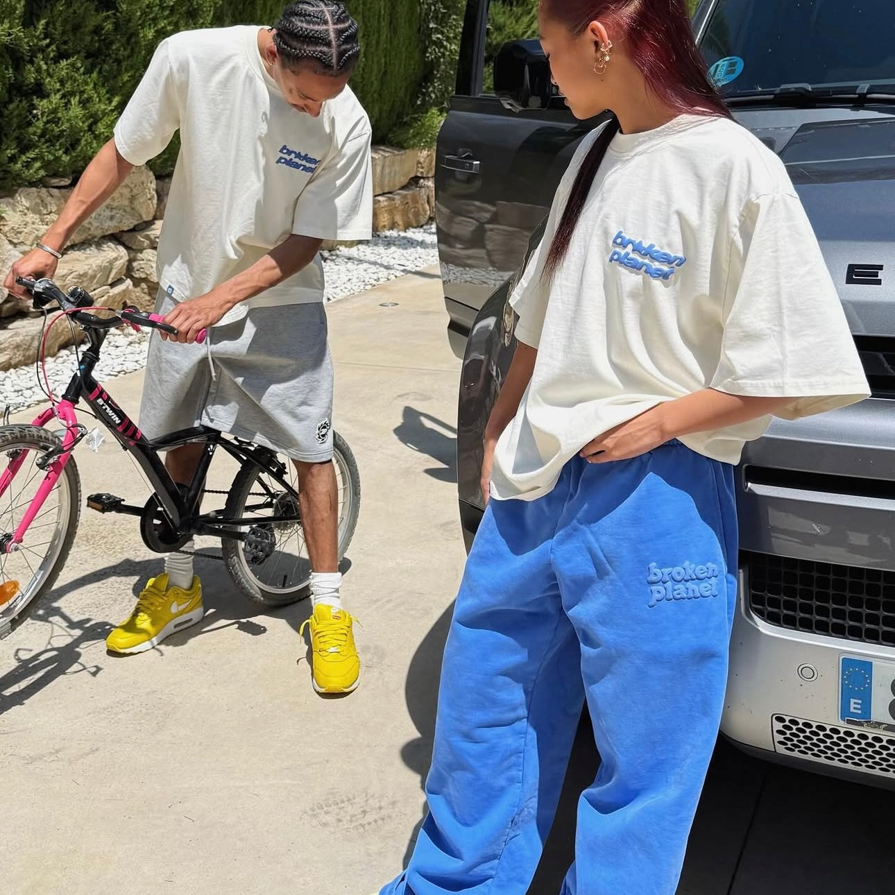 Broken Planet Basic Tee - (VANILLA BLUE)