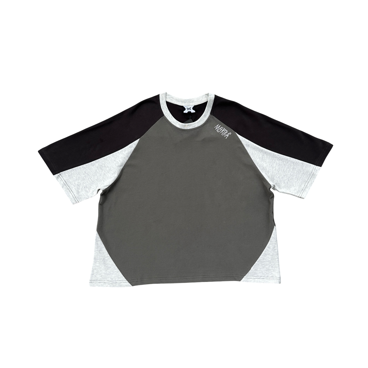 Mertra Spliced Tee - (BLACK/BROWN/GREY)