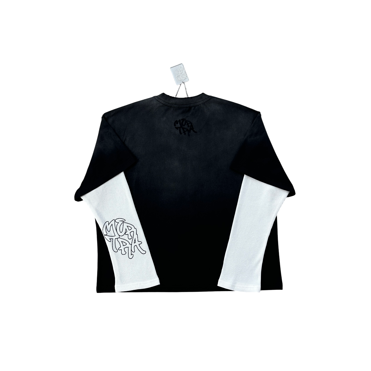 Mertra Washed Longsleeve - (BLACK/WHITE)