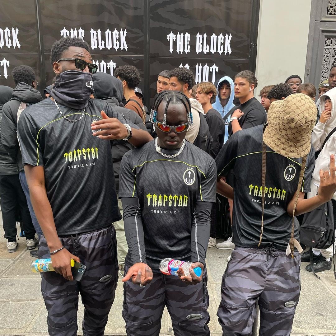 Trapstar Monogram Jersey - (BLACK/LIME)