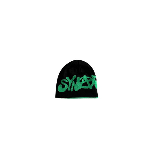 Syna World Reversible Beanie - (BLACK/GREEN)