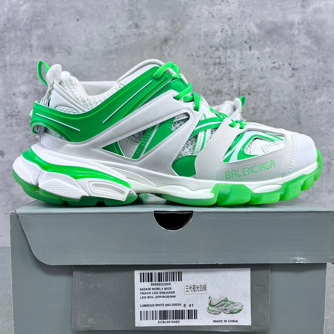 Balenciaga Track 3.0 - (LUMINOUS WHITE/GREEN)