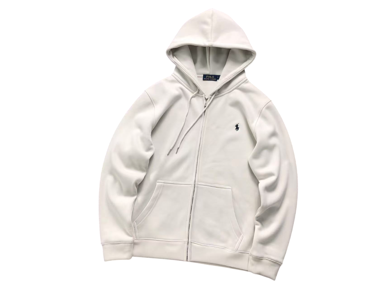 Ralph Lauren Classic Zip Hoodie - (LIGHT GREY)
