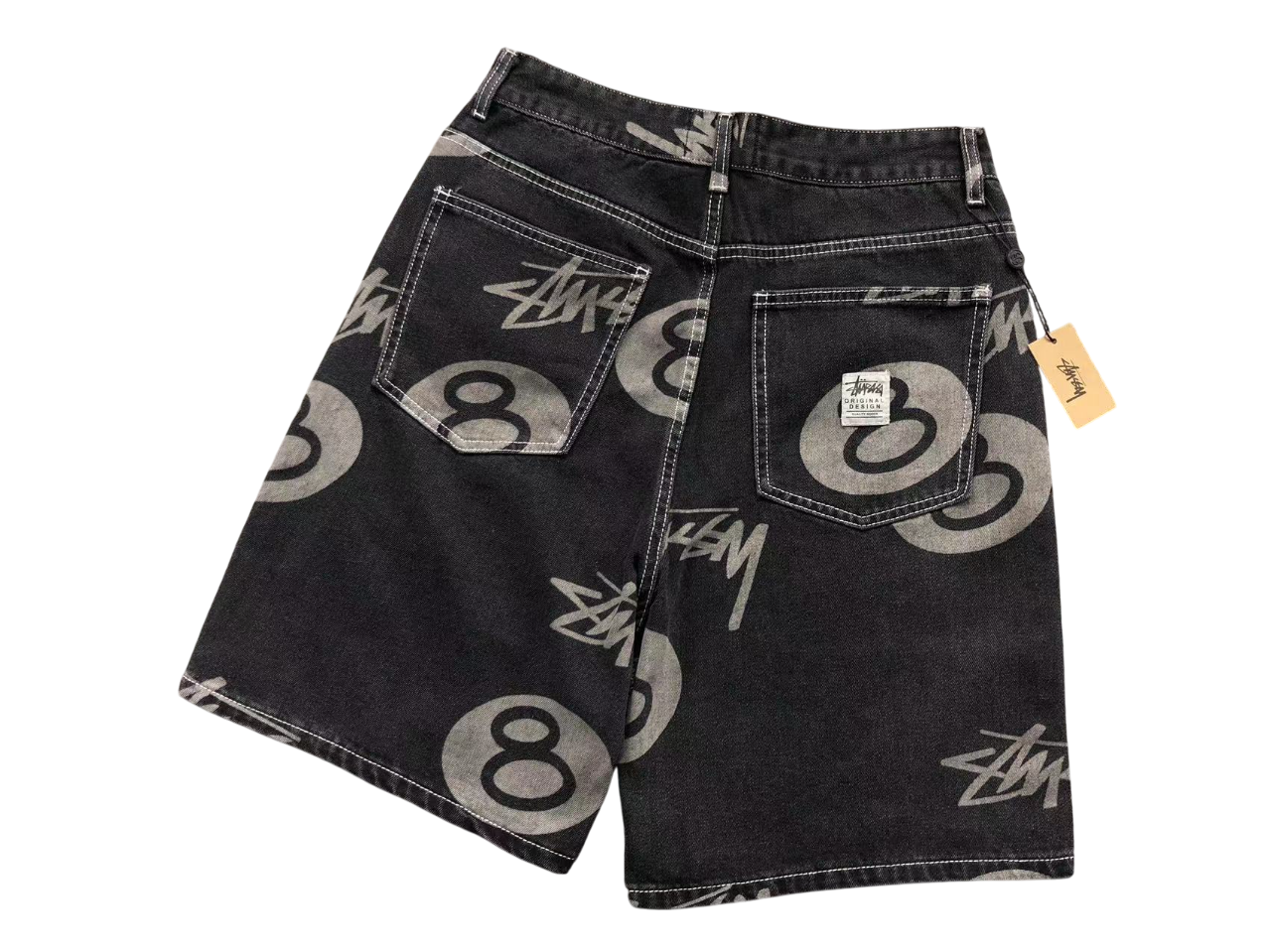 Stussy 8ball Short - (BLACK/GREY)