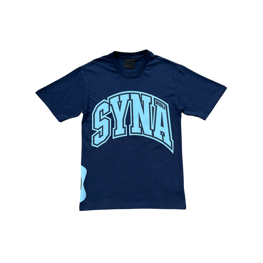 Syna World LDN University Tee - (NAVY)