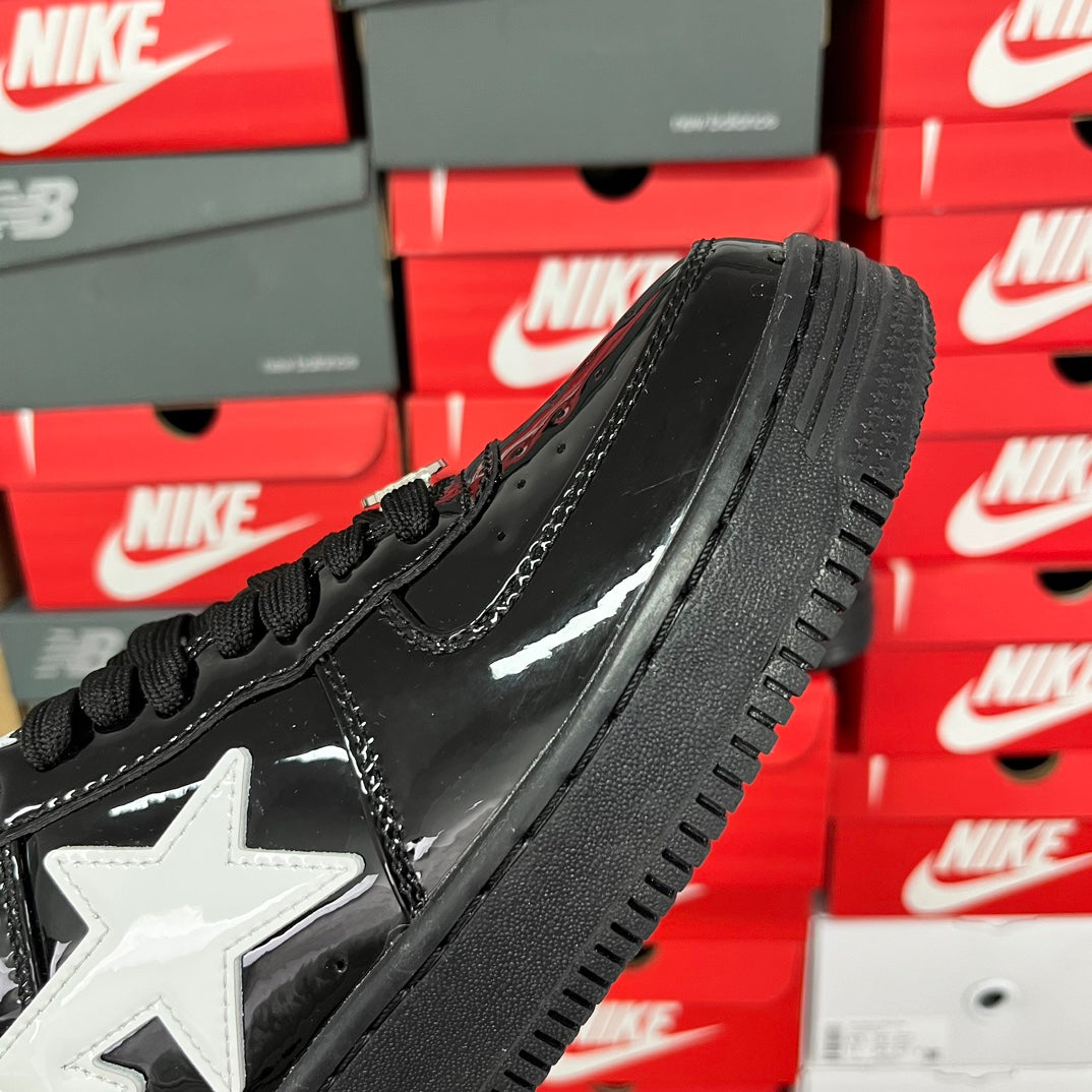 A Bathing Ape Bapesta - (TRIPLE BLACK/WHITE)