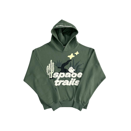 Broken Planet Space Trails Hoodie - (GREEN)