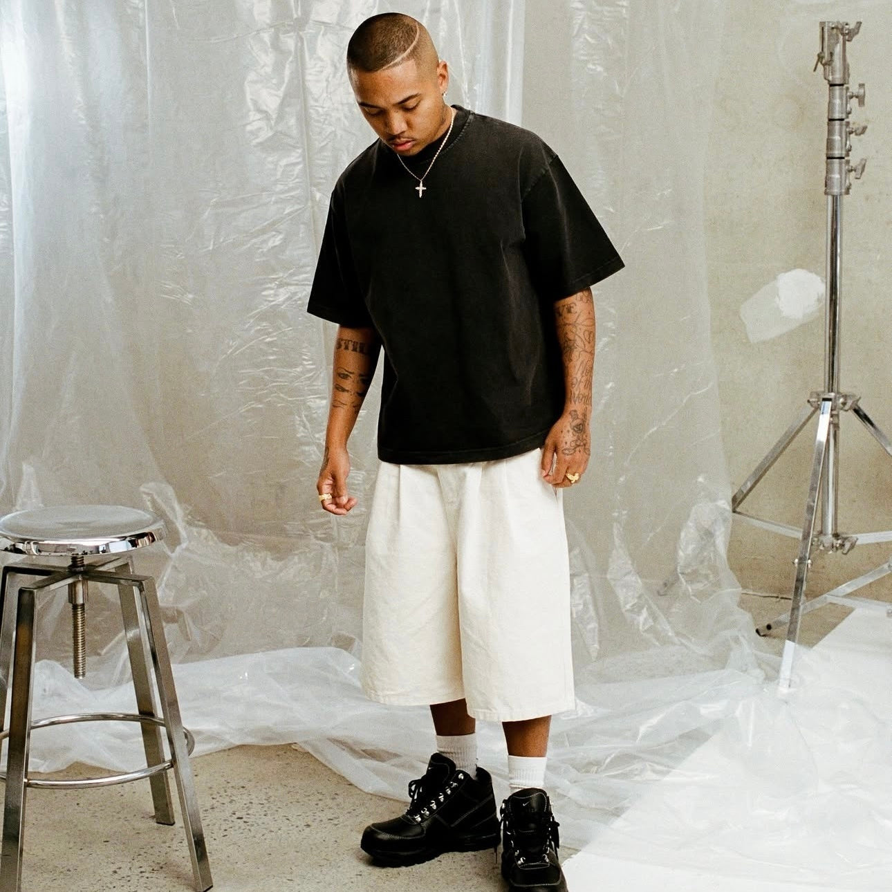 Sweats Collective Signature Tee - (NAVY)