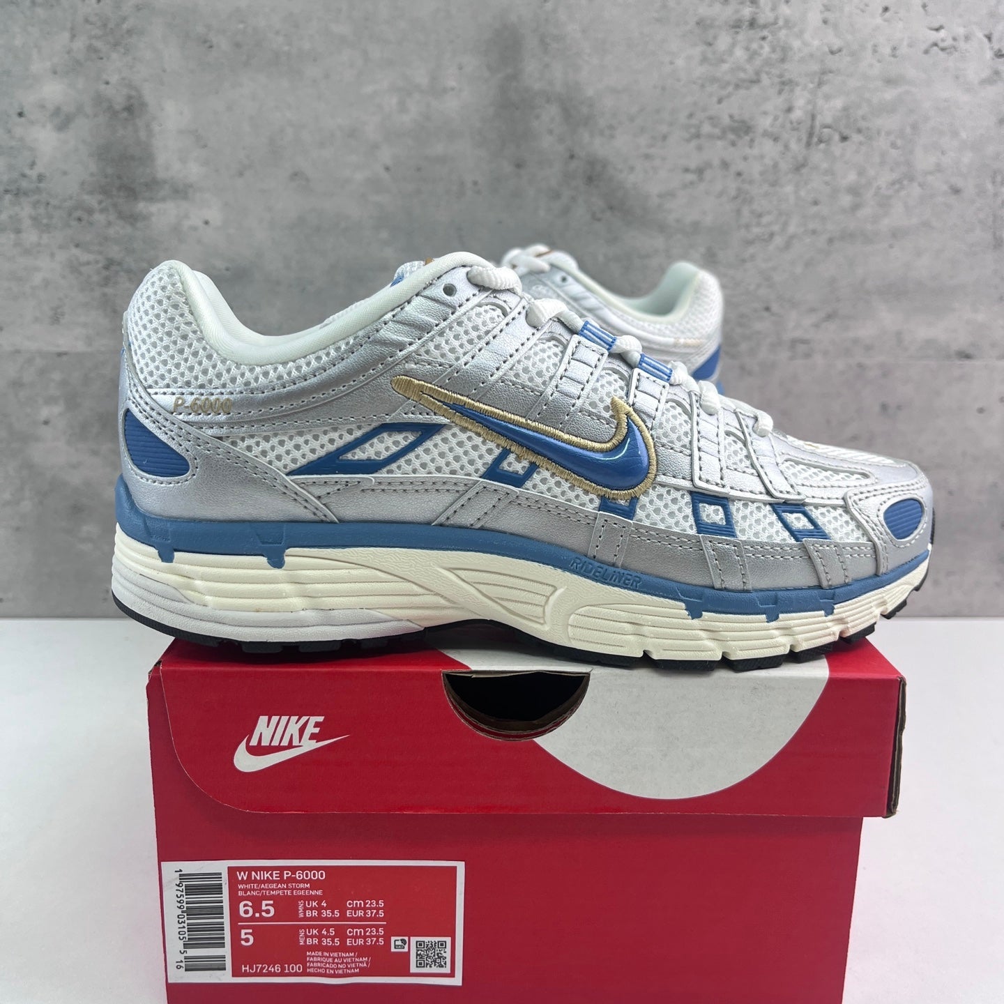 Nike P-6000 White Aegean Storm