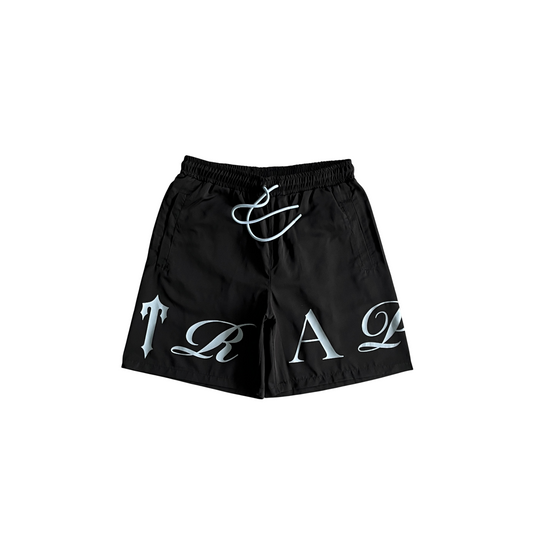 Trapstar Script Swimming Short Black/Nigara Mist