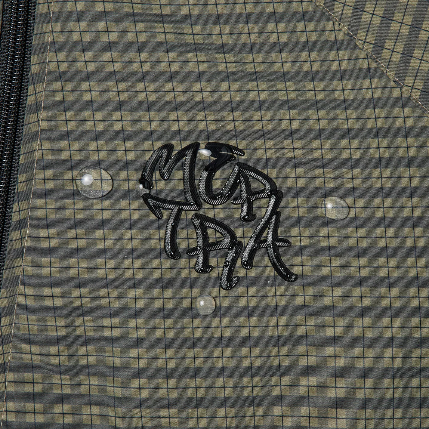 MERTRA Asymmetrical Plaid Softshell Green