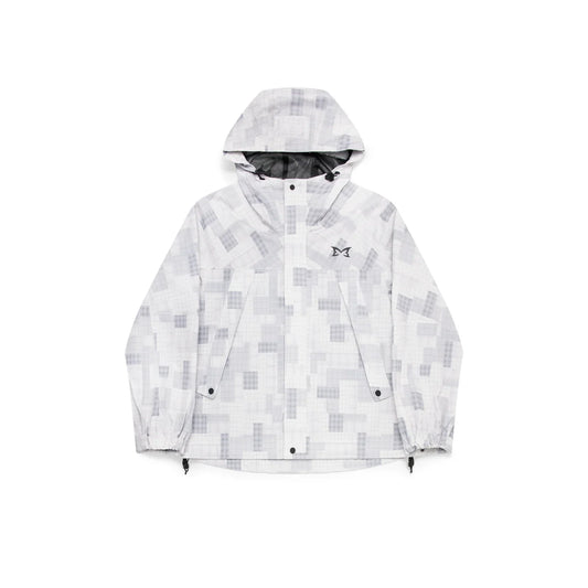 MERTRA Patchwork Plaid Jacket Grey