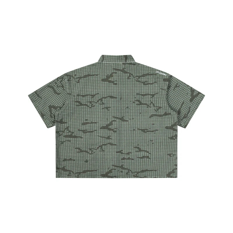 MERTRA Grid Camo Shirt Green