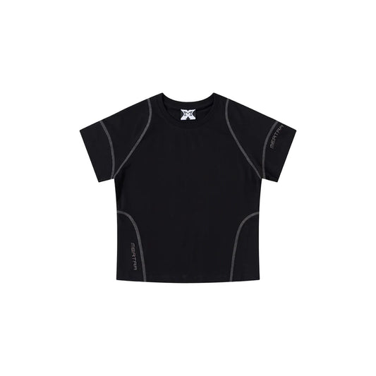 MERTRA Vein Baby Tee Black